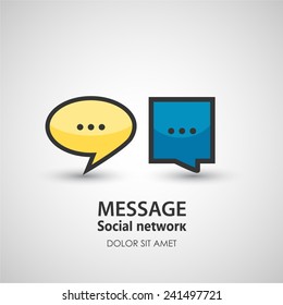 Speech bubble. Business creative icon.