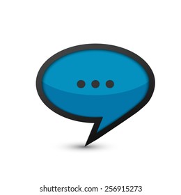 Speech bubble. Business creative icon.