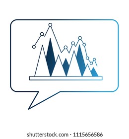 speech bubble business statistic chat diagram