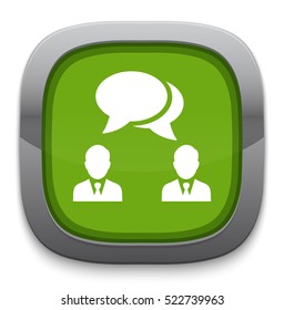 speech bubble buton