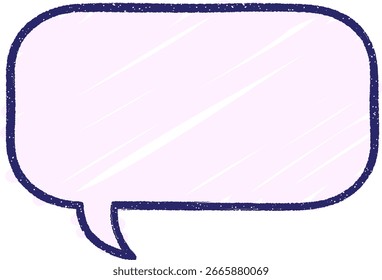 Dibujo de tiza de burbuja de discurso en color neón brillante