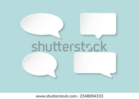 Speech bubble. Chat ballon. Talk icon sign. Isolated talk bubble vector message. 