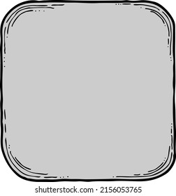 Burbuja de voz para símbolo de comunicación de chat. El globo de fondo vacío habla en la nube para chatear mensajes. Dibujo cómico. Ilustración de vintage retro dibujada a mano. Dibujo de historietas de línea simple.