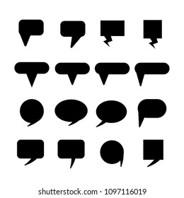 speech bubble, chat dialog set on white background