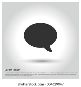 Speech Bubble Chat icon. Circle concept web buttons. vector illustration. Flat design style