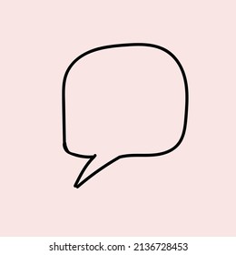 símbolo de comunicación del doodle de la burbuja de la voz charla charla charla comic chateando