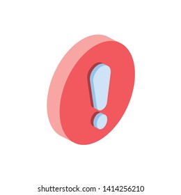 Speech bubble chat icon. flat 3d vector isometric style, isolated illustration creative design idea. 