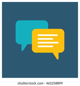 Speech Bubble Chat icon. Flat icon modern design style vector illustration concept.