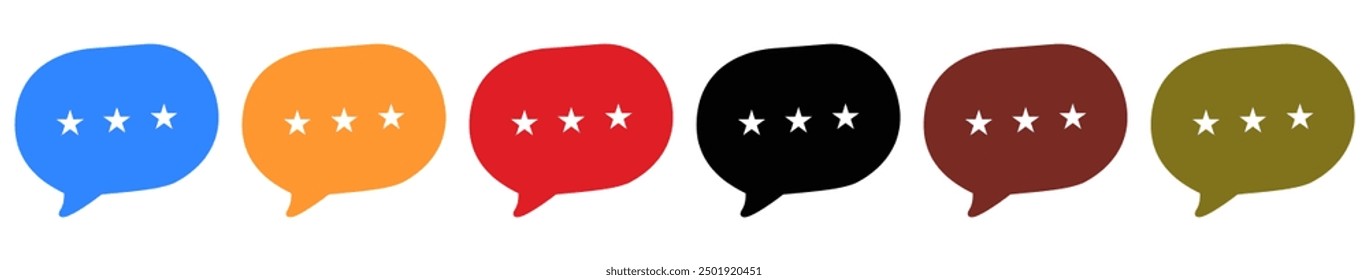 speech bubble chat icon symbol Chat message icons - talk message Bubble chat speech text box icon. vector illustration.