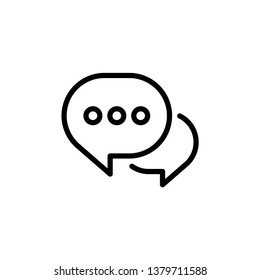 Speech Bubble Chat Icon Vector Illustration - Vector 