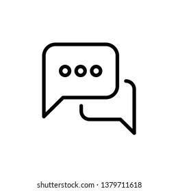 Speech Bubble Chat Icon Vector Illustration - Vector 