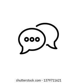 Speech Bubble Chat Icon Vector Illustration - Vector 