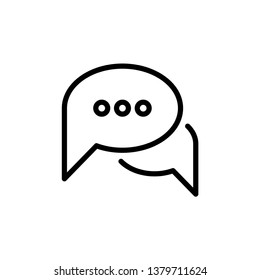 Speech Bubble Chat Icon Vector Illustration - Vector 
