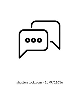 Speech Bubble Chat Icon Vector Illustration - Vector 