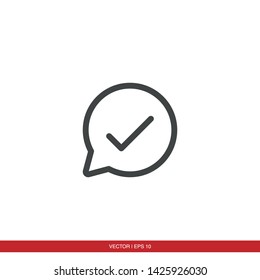 Speech Bubble Chat Icon Vector Illustration