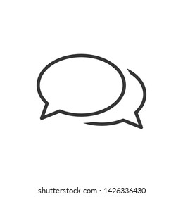 Speech Bubble Chat Icon Vector Illustration