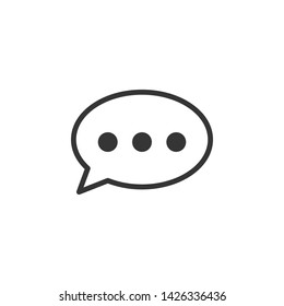 Speech Bubble Chat Icon Vector Illustration