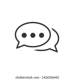 Speech Bubble Chat Icon Vector Illustration