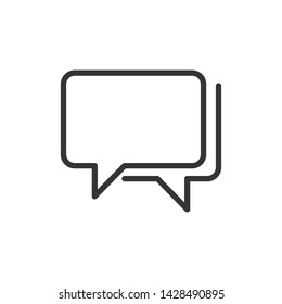 Speech Bubble Chat Icon Vector Illustration