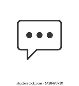 Speech Bubble Chat Icon Vector Illustration