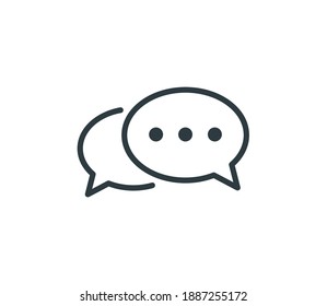 Speech Bubble Chat Icon Vector Illustration
