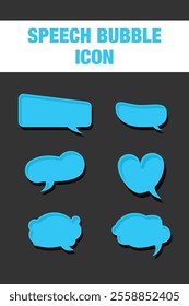 speech bubble chat icons symbol vector design flat illustration set isolated EPS 10