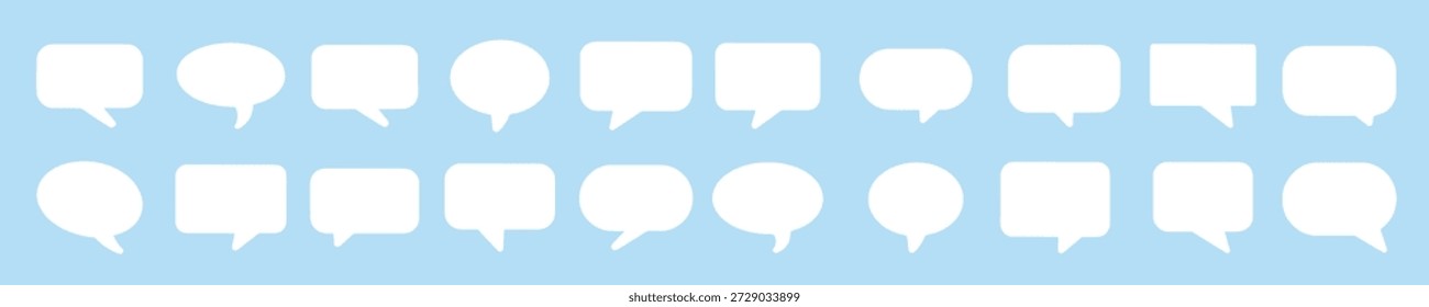 Sprache Blase Rede Chat Blase Linie Kunst Symbol für Apps