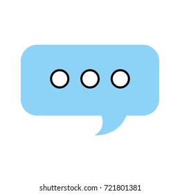 speech bubble chat message service support