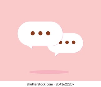 Speech bubble chat symbol art illustration