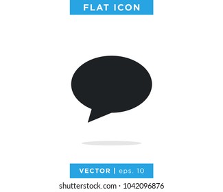 Speech Bubble Chat Talk Icon Vector Logo Template