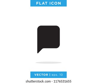Speech Bubble Chat Talk Icon Vector Logo Template
