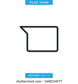 Speech Bubble Chat Talk Icon Vector Logo Template