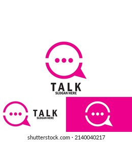 speech bubble chat and talk icon vector illustration template design