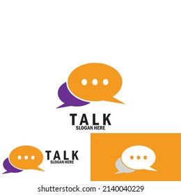 speech bubble chat and talk icon vector illustration template design