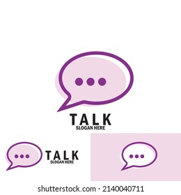 speech bubble chat and talk icon vector illustration template design