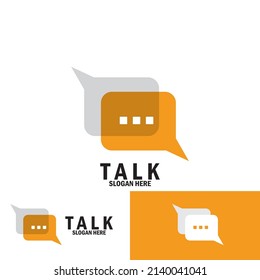 speech bubble chat and talk icon vector illustration template design