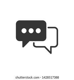 Speech Bubble Chatting Icon Vector