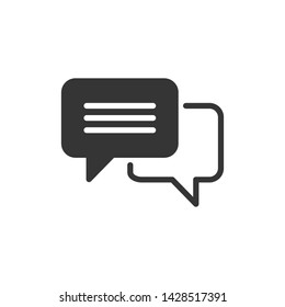 Speech Bubble Chatting Icon Vector