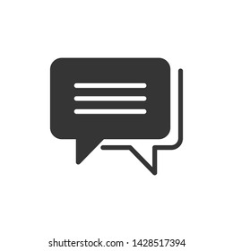 Speech Bubble Chatting Icon Vector