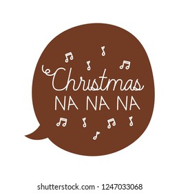 speech bubble with christmas message icon