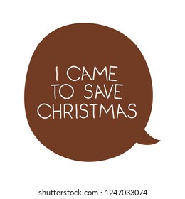 speech bubble with christmas message icon