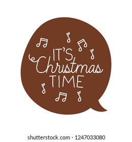speech bubble with christmas message icon