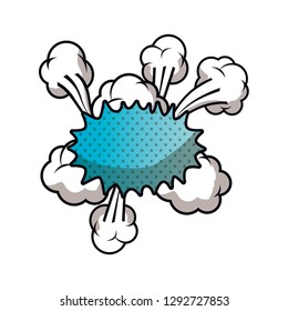 Speech Bubble Cloud Comic Isolated Icon Stock Vector (Royalty Free ...