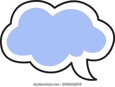 Ilustración vectorial de Doodle de la nube