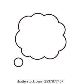Speech bubble cloud vector symbol