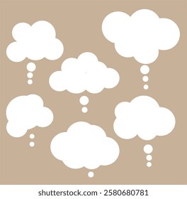 speech bubble cloud white cozy collection