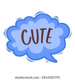 Speech bubble collection colorful. hand draw style
