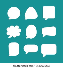 Speech bubble collection. Vector illustration