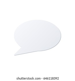 Speech bubble color icon isolated on a white background.