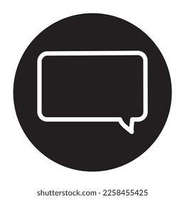 Speech bubble color line icon.  Communication cloud. Online chatting